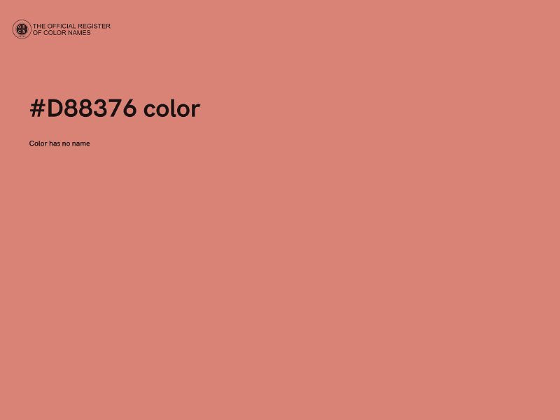 #D88376 color image