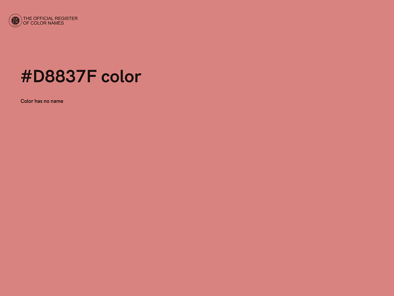 #D8837F color image