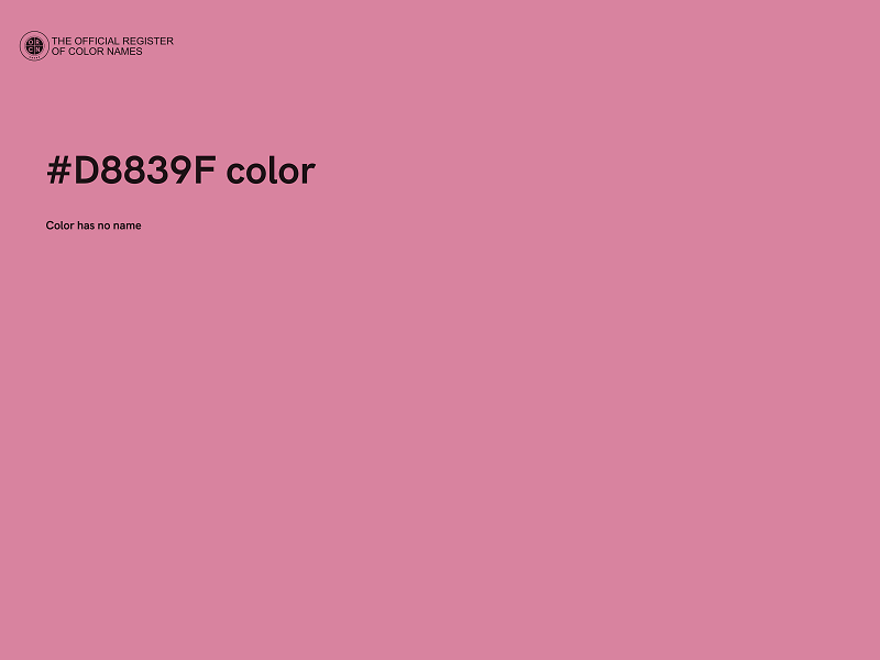 #D8839F color image
