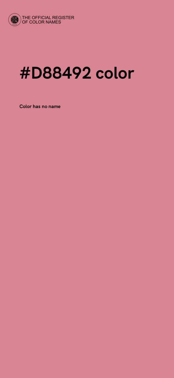 #D88492 color image