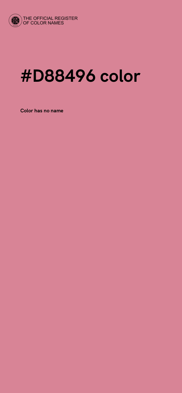 #D88496 color image