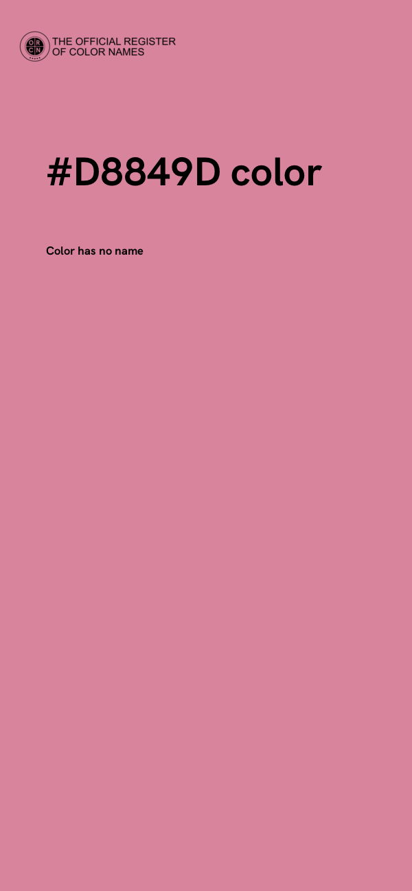 #D8849D color image