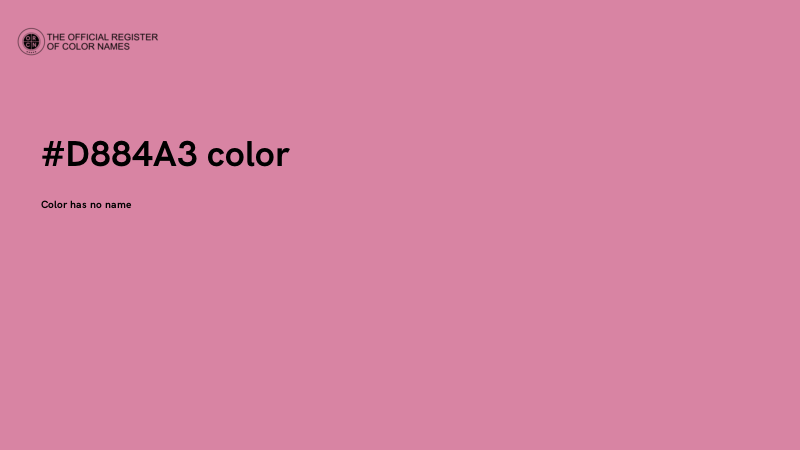 #D884A3 color image