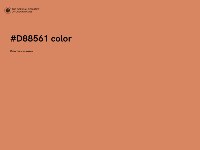 #D88561 color image