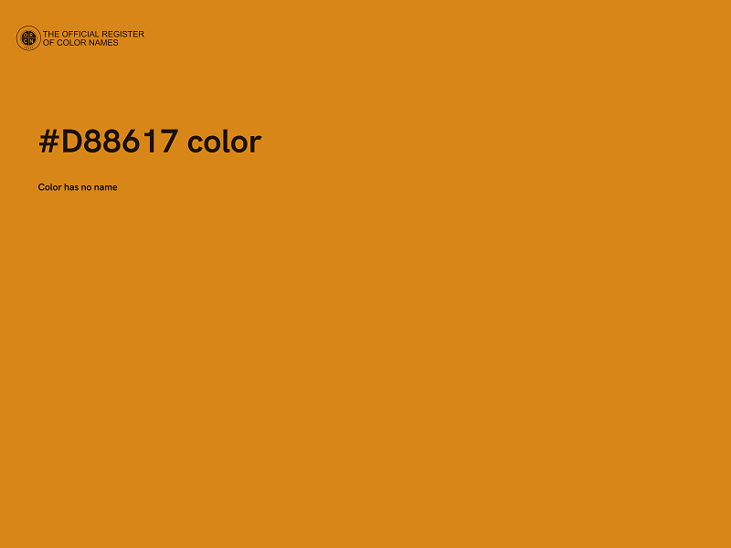 #D88617 color image