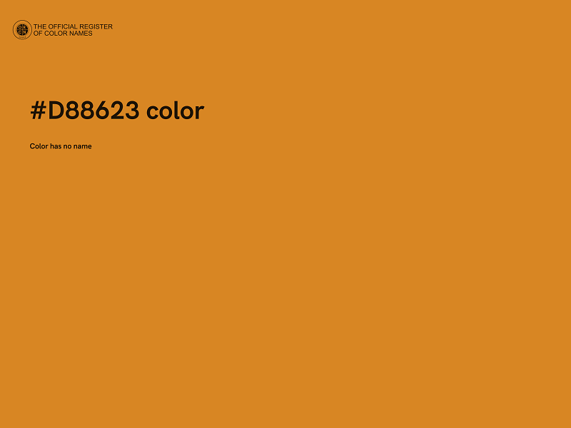 #D88623 color image