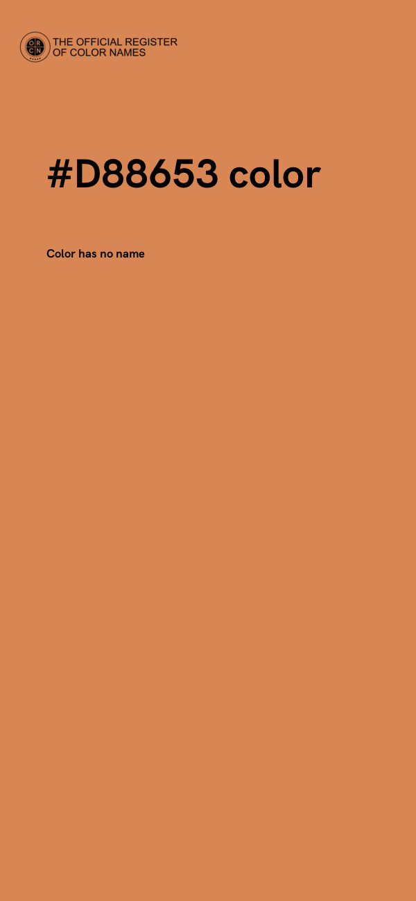 #D88653 color image