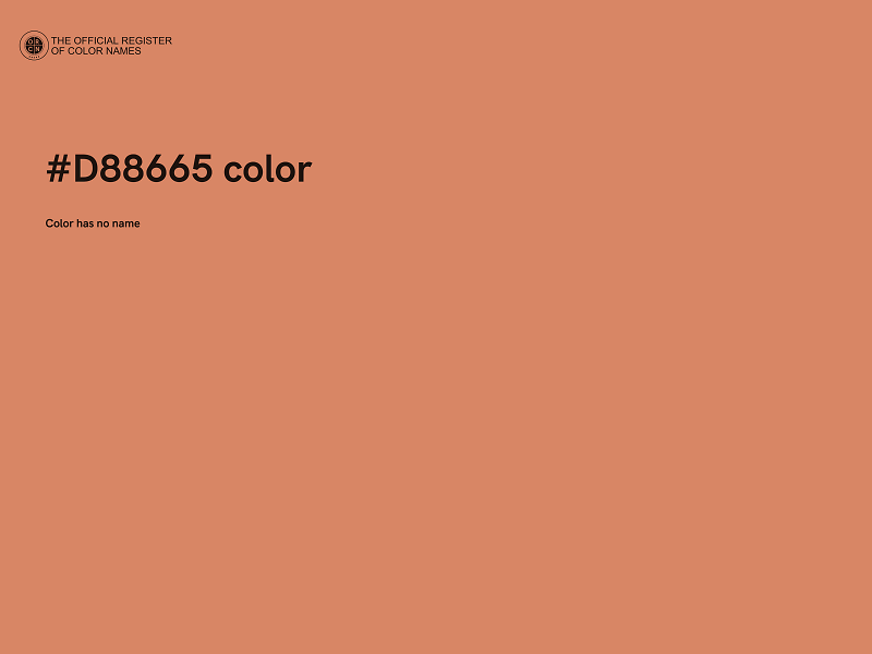 #D88665 color image