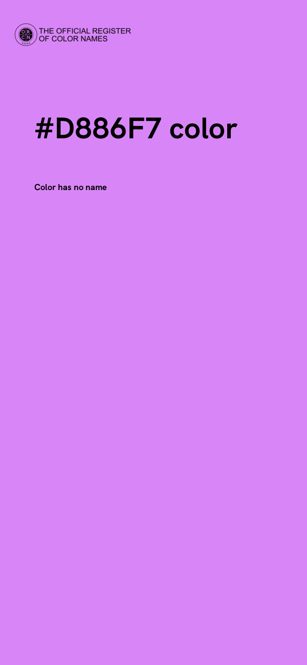 #D886F7 color image