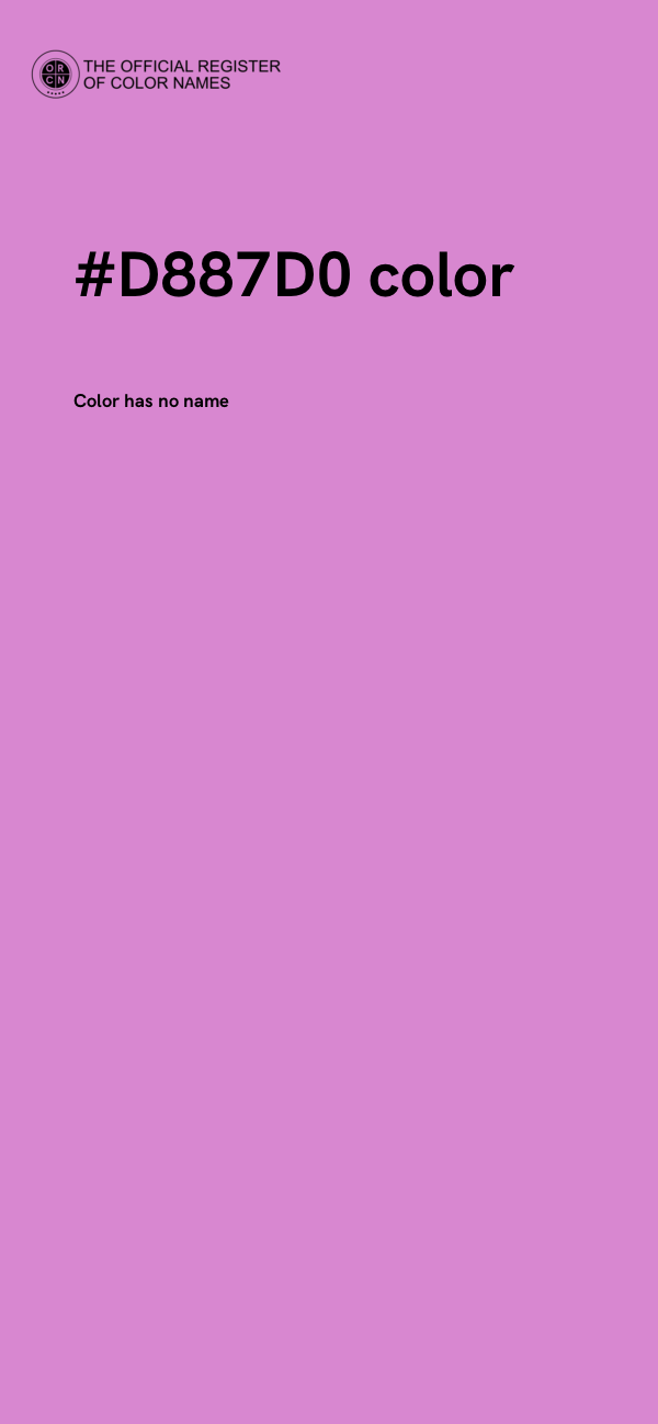 #D887D0 color image
