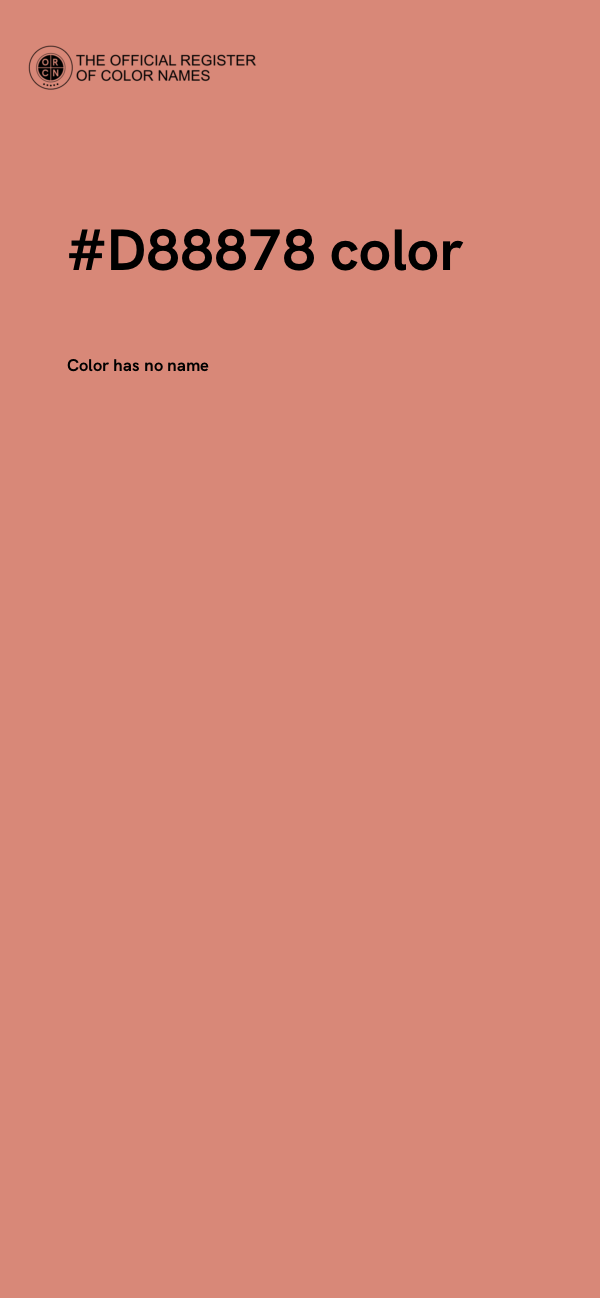 #D88878 color image