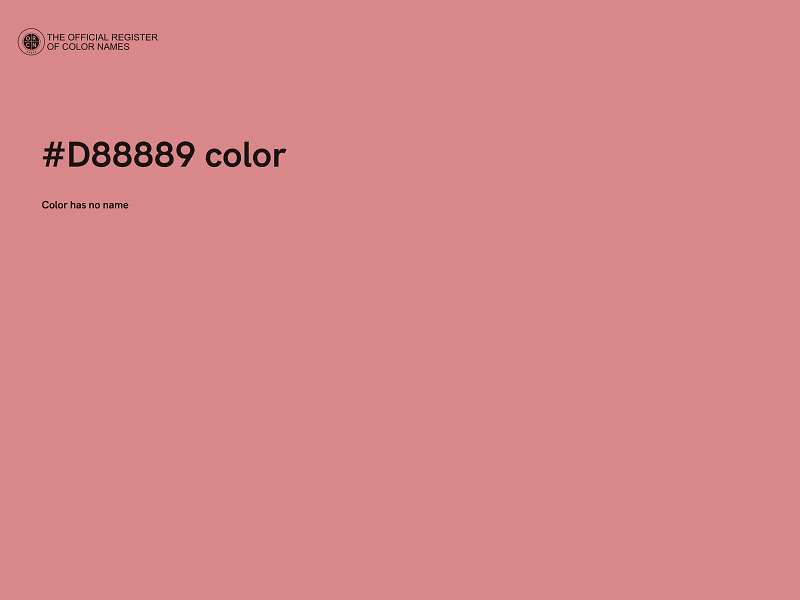 #D88889 color image