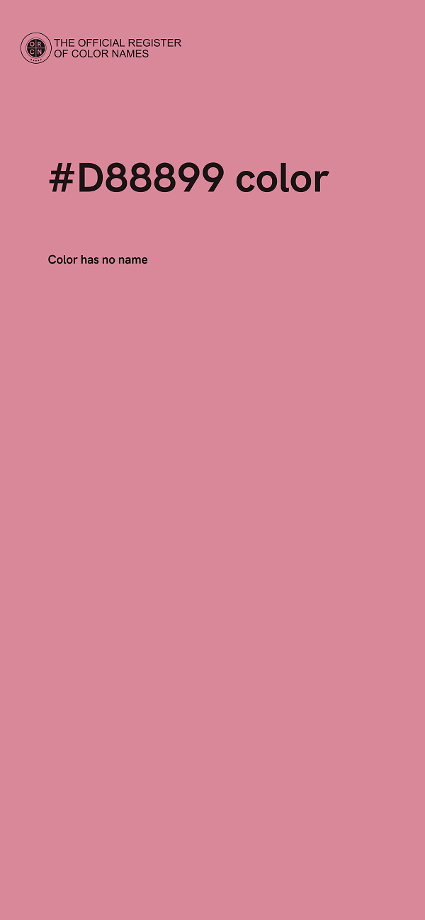 #D88899 color image