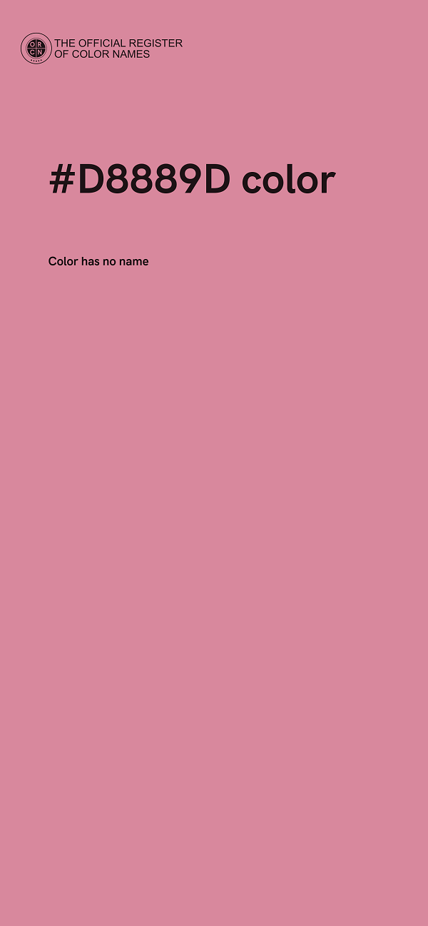 #D8889D color image
