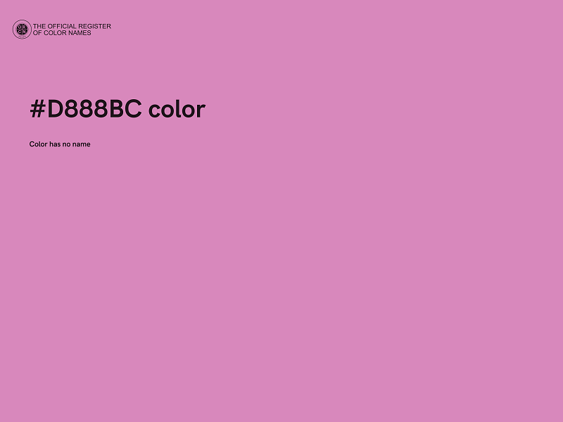 #D888BC color image