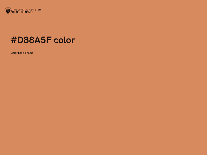 #D88A5F color image