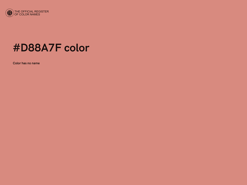 #D88A7F color image