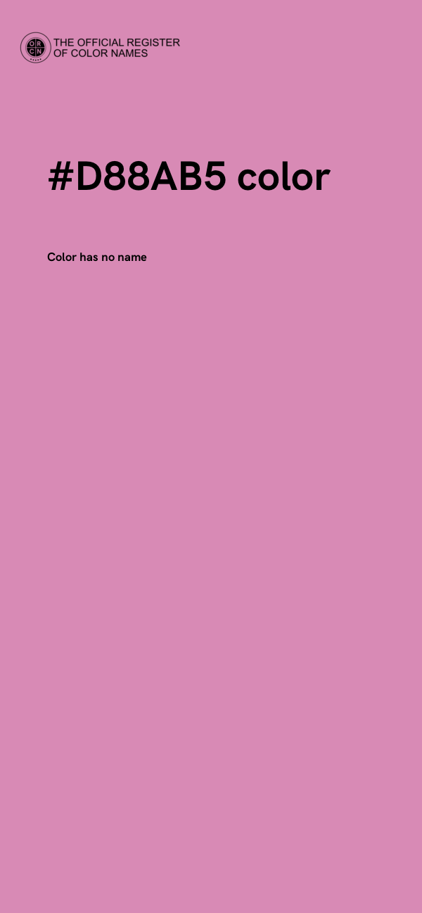 #D88AB5 color image