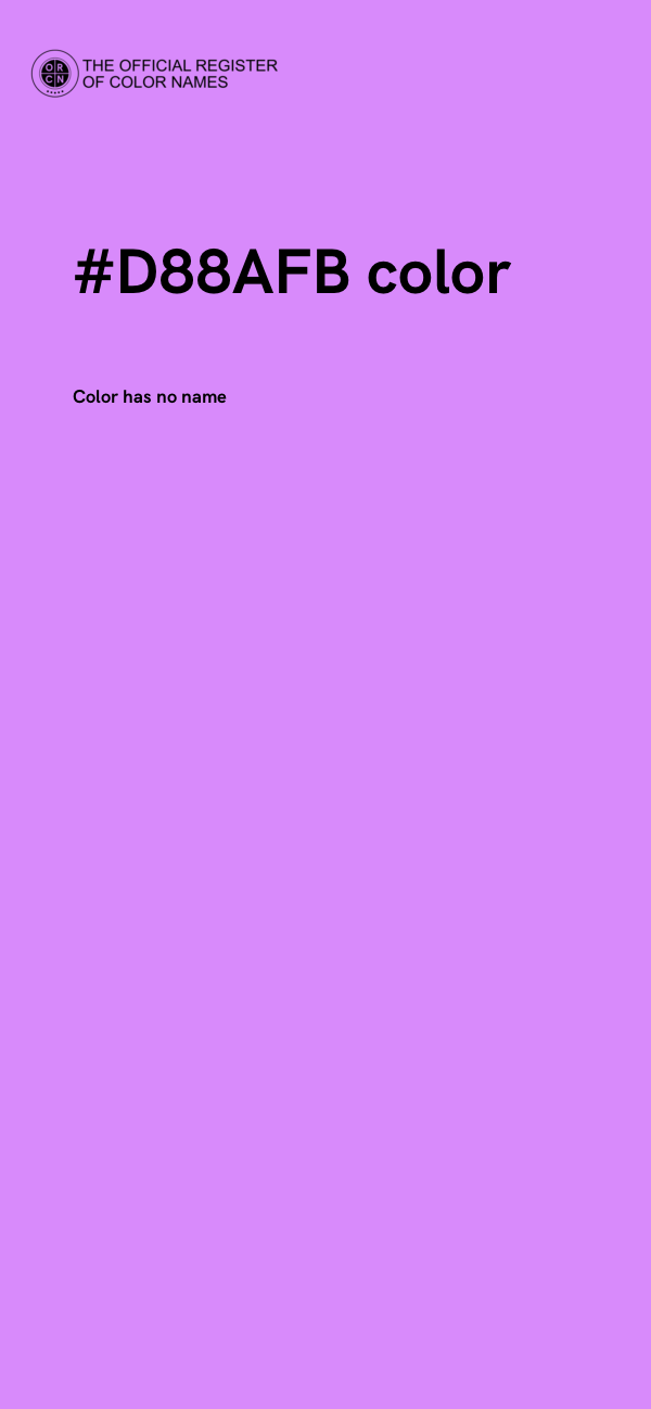 #D88AFB color image