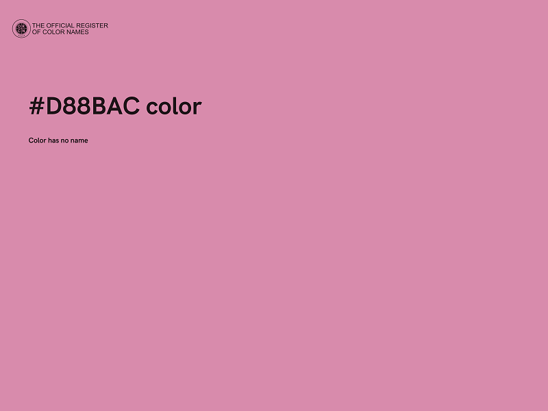 #D88BAC color image