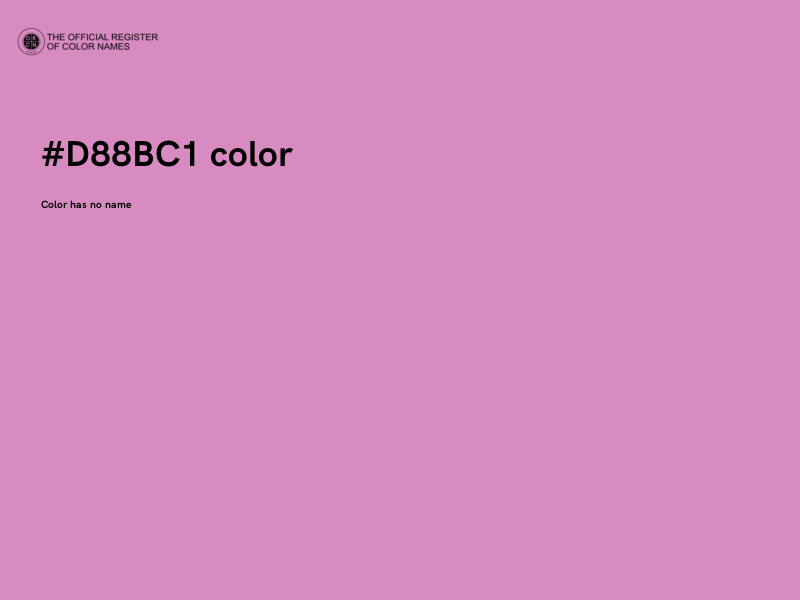 #D88BC1 color image