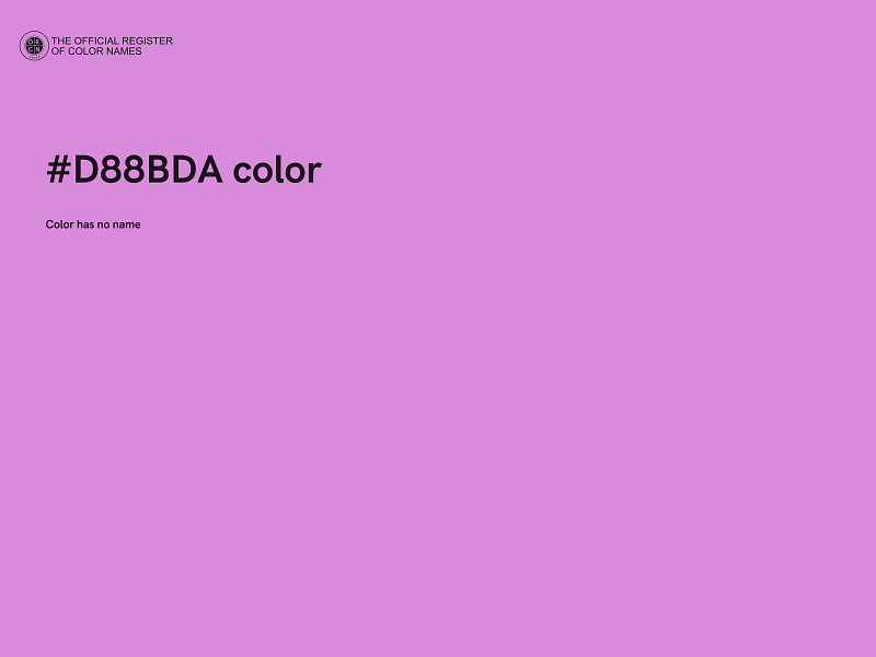 #D88BDA color image