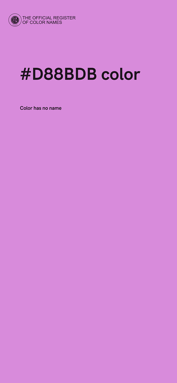#D88BDB color image