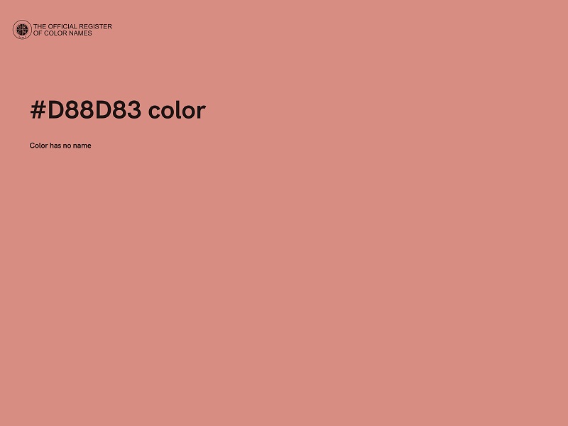 #D88D83 color image