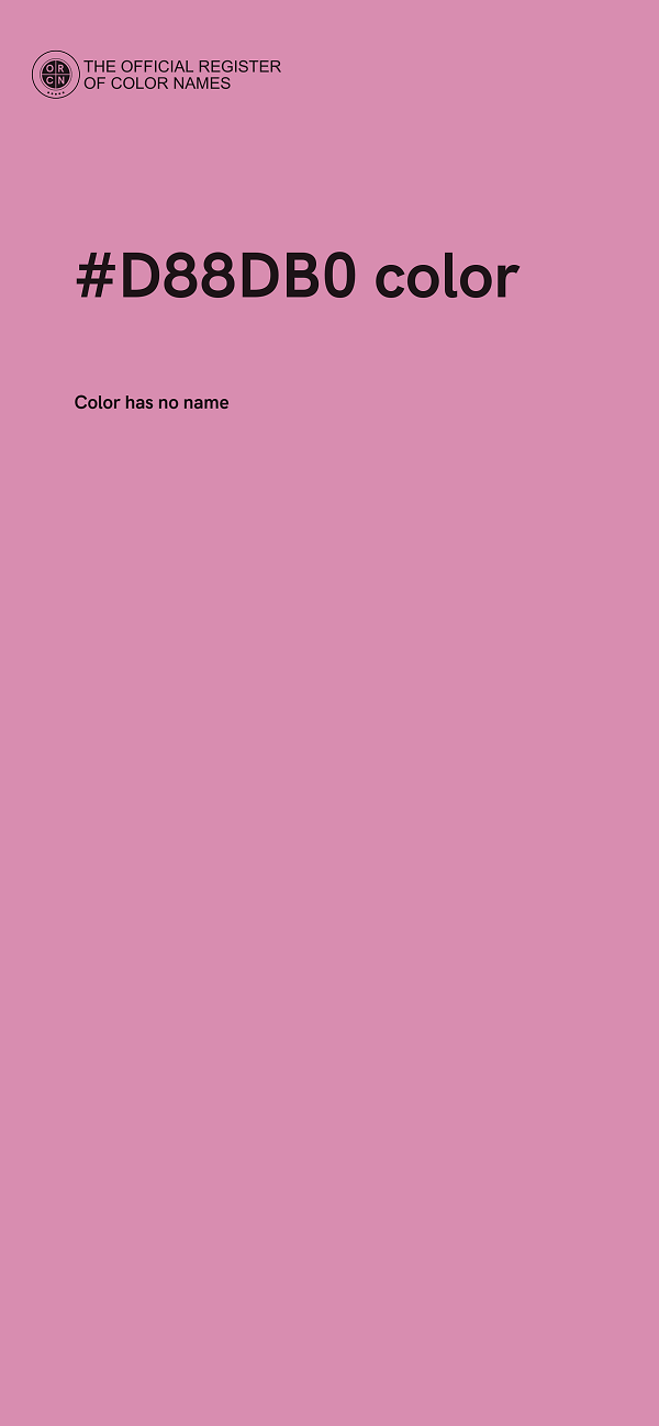 #D88DB0 color image