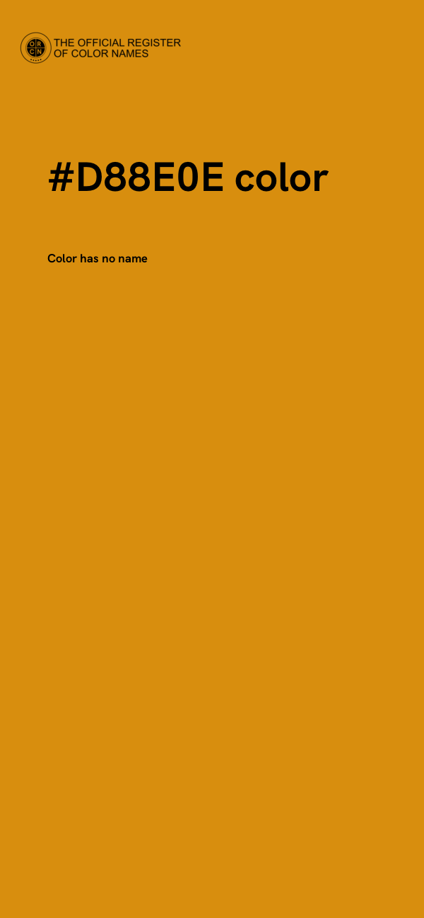 #D88E0E color image