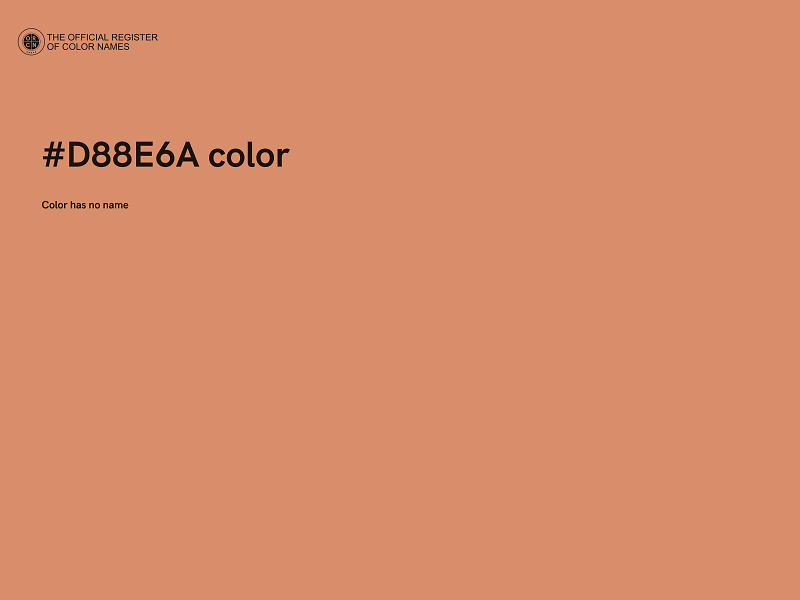 #D88E6A color image