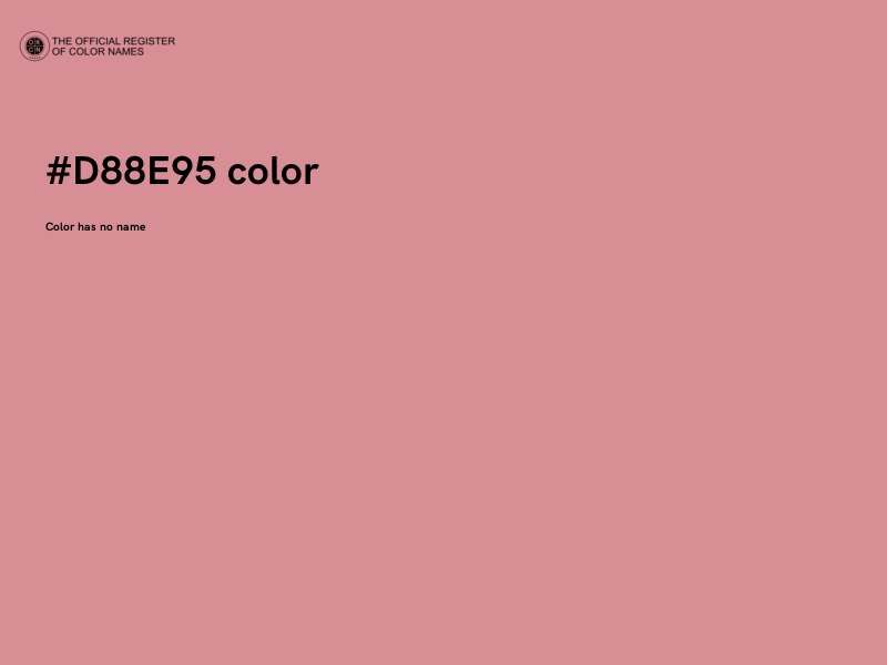 #D88E95 color image