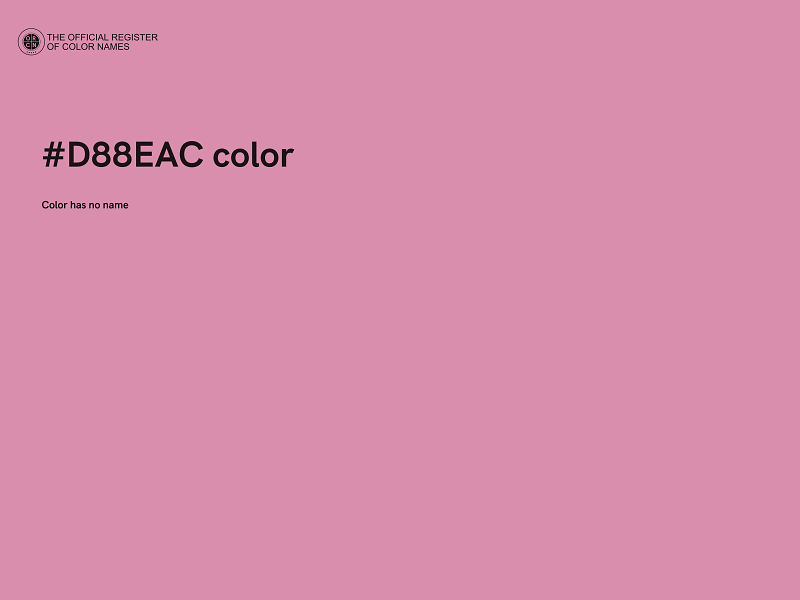 #D88EAC color image