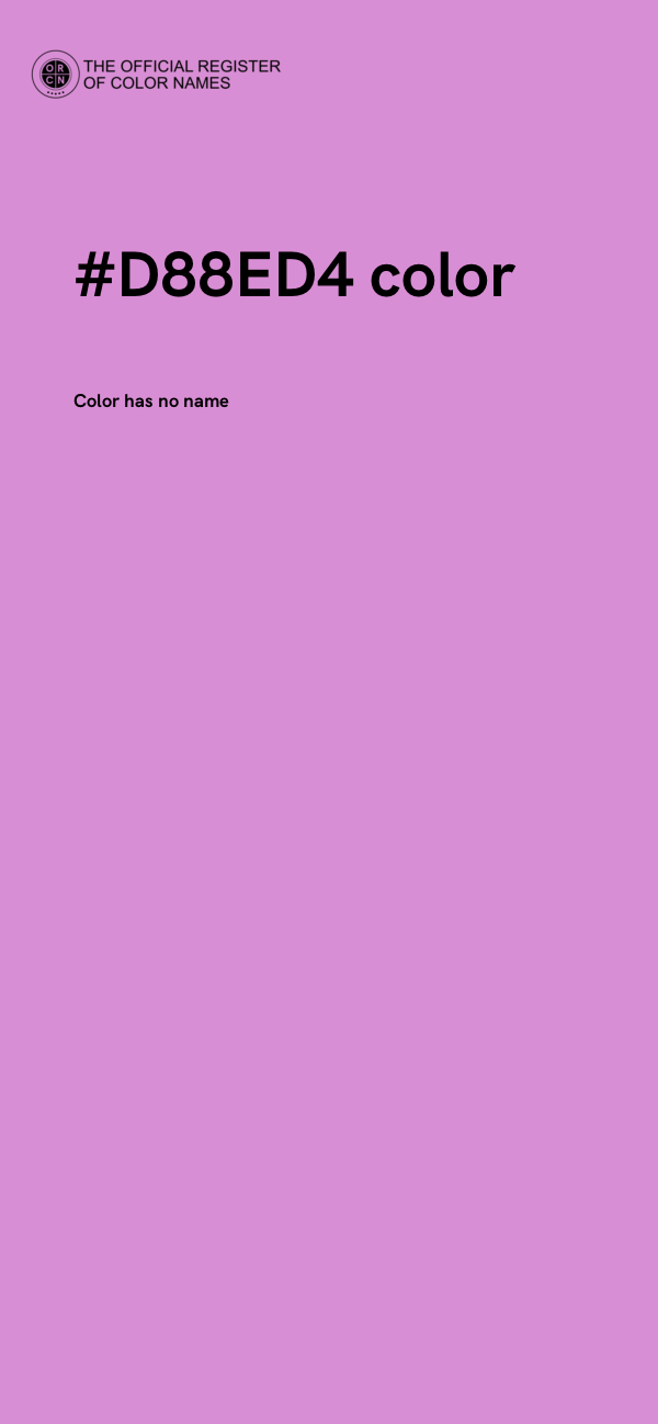 #D88ED4 color image