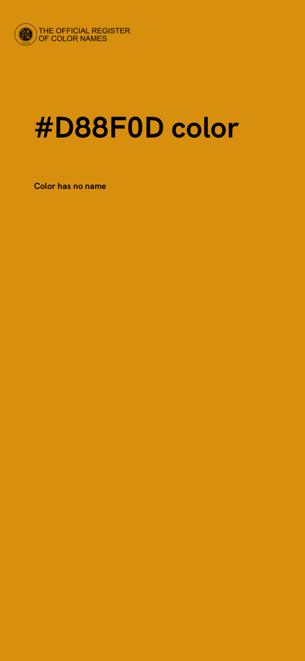 #D88F0D color image