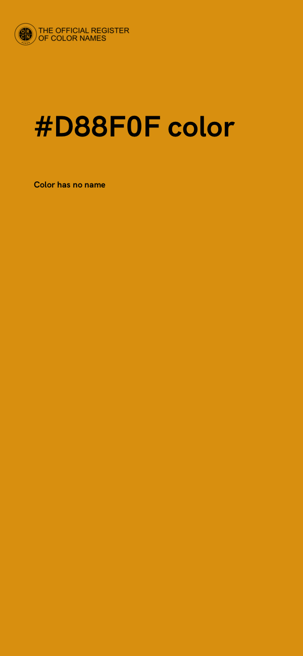 #D88F0F color image