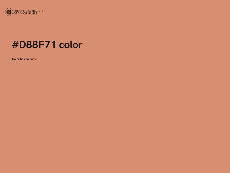 #D88F71 color image