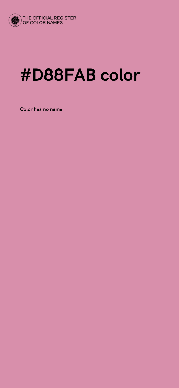 #D88FAB color image
