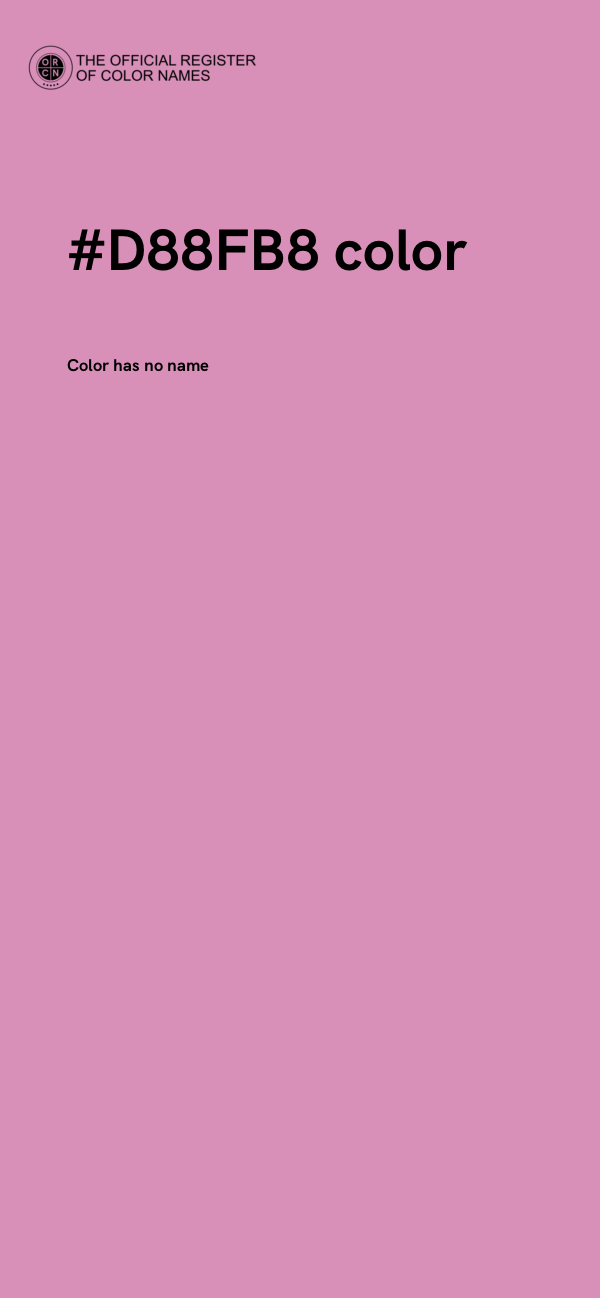 #D88FB8 color image