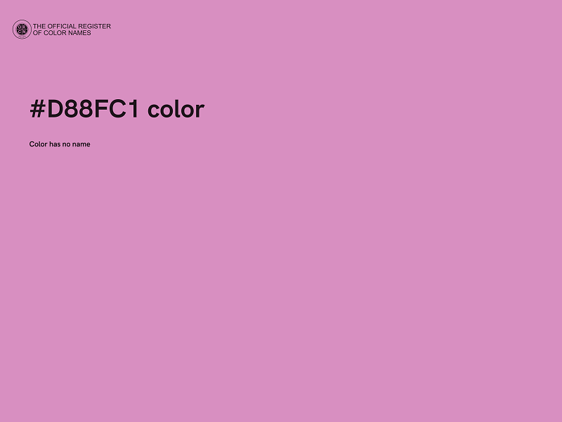 #D88FC1 color image