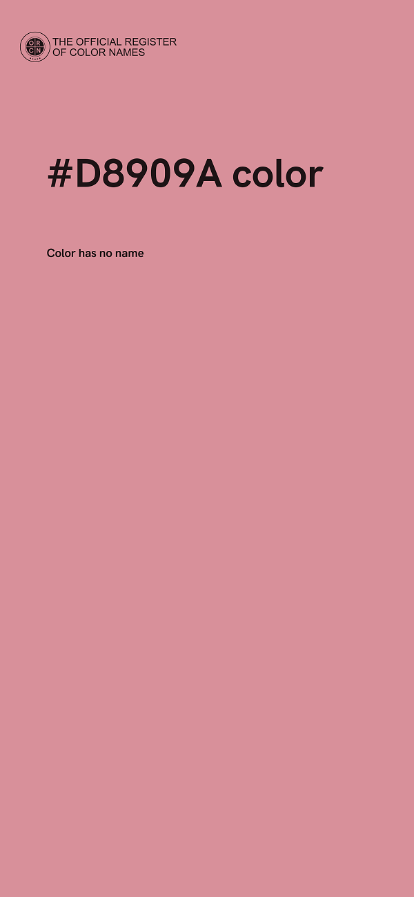 #D8909A color image