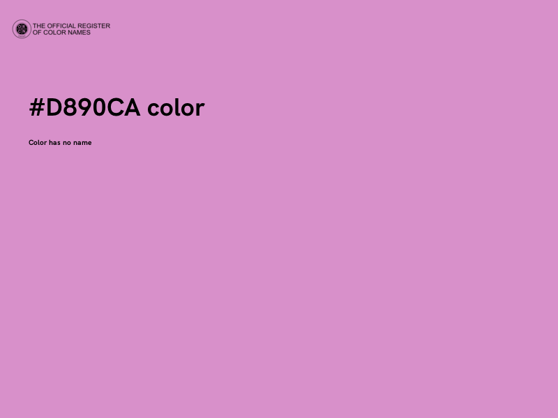 #D890CA color image