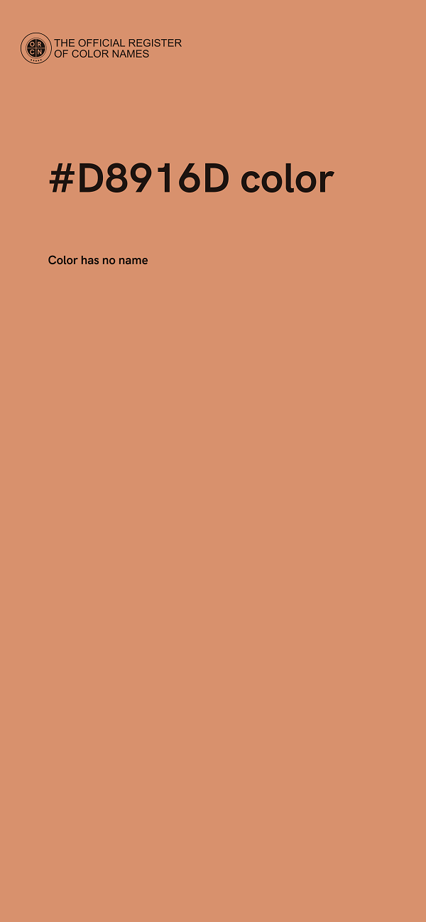 #D8916D color image