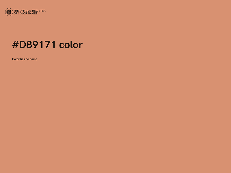 #D89171 color image