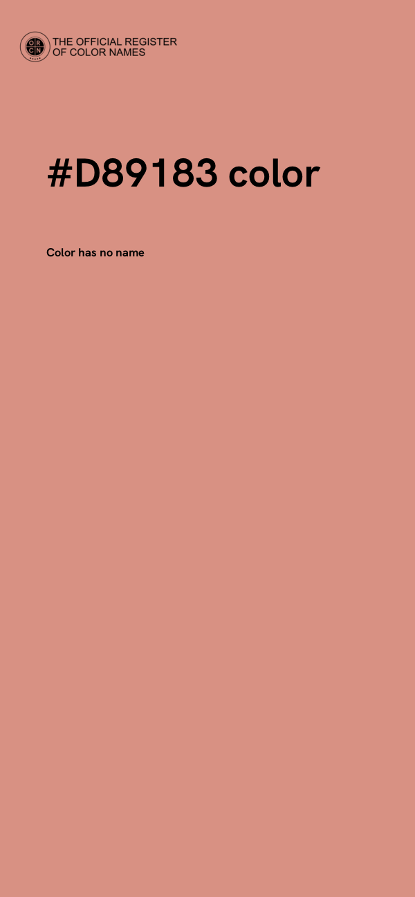 #D89183 color image