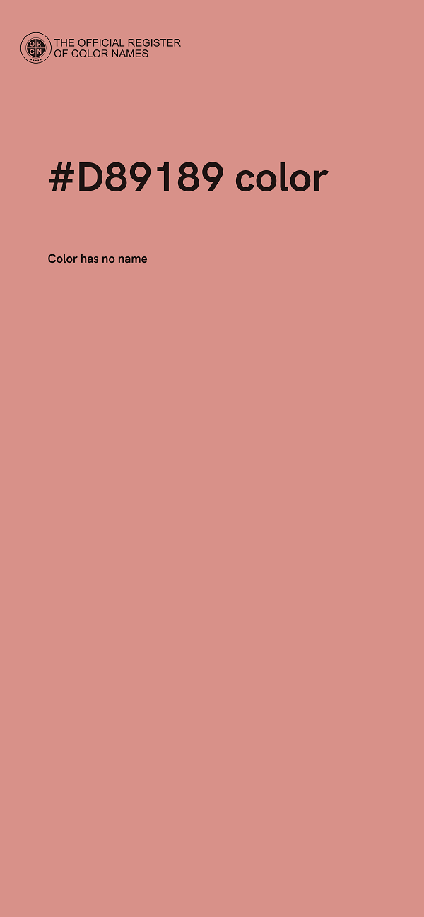 #D89189 color image