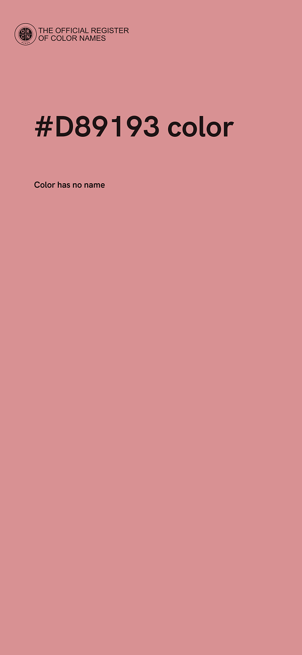 #D89193 color image