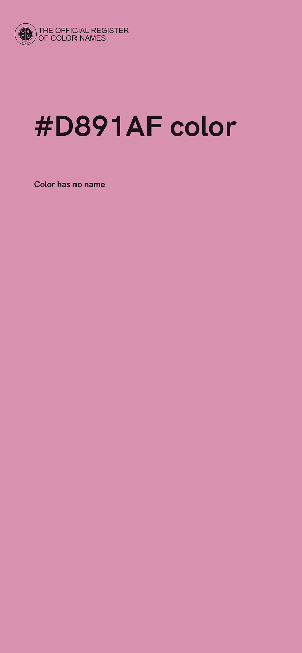 #D891AF color image