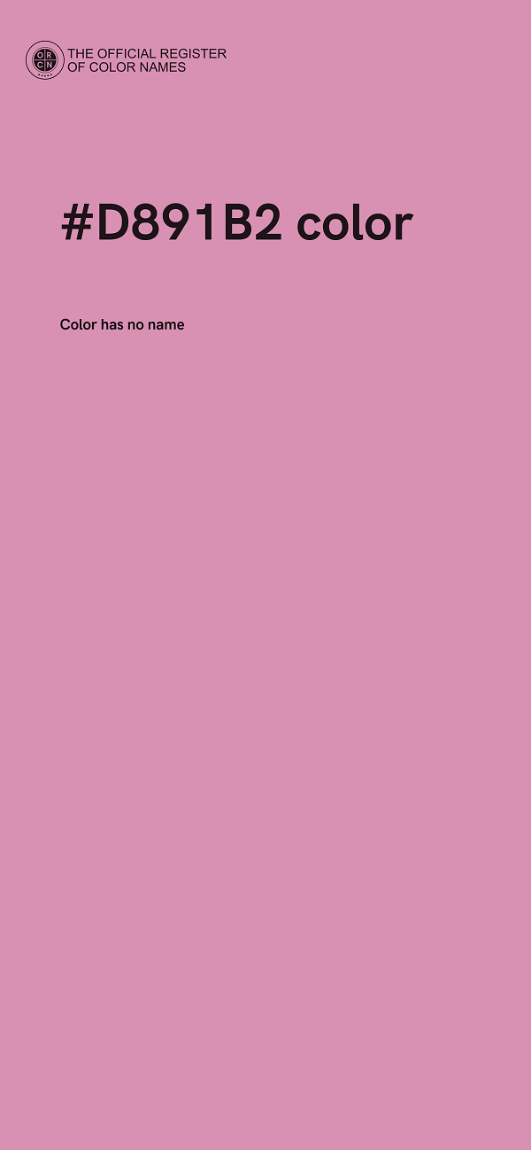 #D891B2 color image
