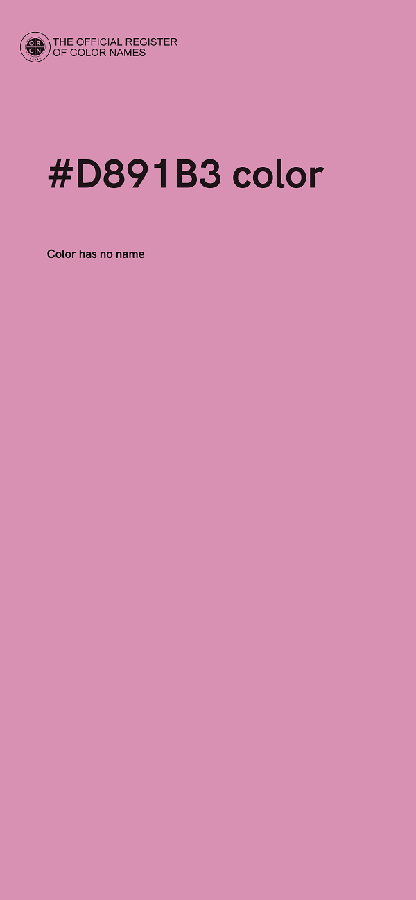 #D891B3 color image